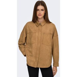 Onljanine - stina - Jas - Gespreide Kraag - Knoopsluiting - Borstzakken