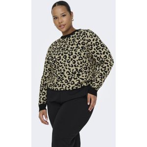 ONLY CARMAKOMA - CARIBI JQ LS O-NECK KNT - Gebreide Pullover - Dames