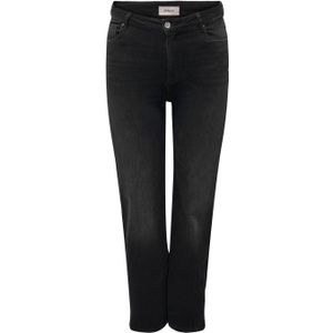 ONLY CARMAKOMA high waist tapered jeans black denim