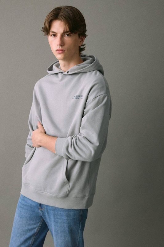 MANGO TEEN - Sweater - Zacht Katoen - Met Capuchon