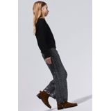 NAME IT KIDS Wide leg casual broek zwart