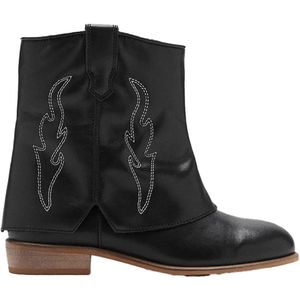 Mango - Kids - Leren Laarzen - Zwart - Knielaarzen