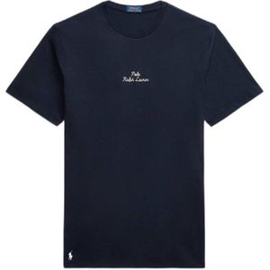 POLO Ralph Lauren Big & Tall regular fit T-shirt met printopdruk aviator navy