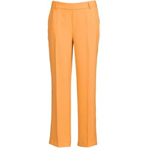 Mos Mosh cropped straight fit pantalon Bai Leia van gerecycled polyester oranje