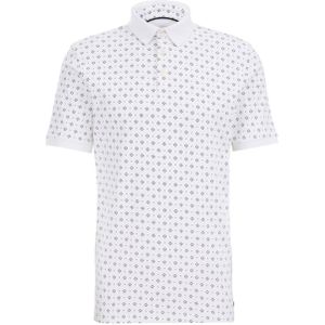 WE Fashion polo met all over print white uni