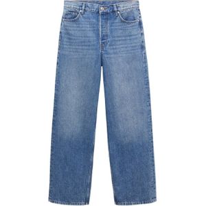 Mango wide leg jeans medium blue denim