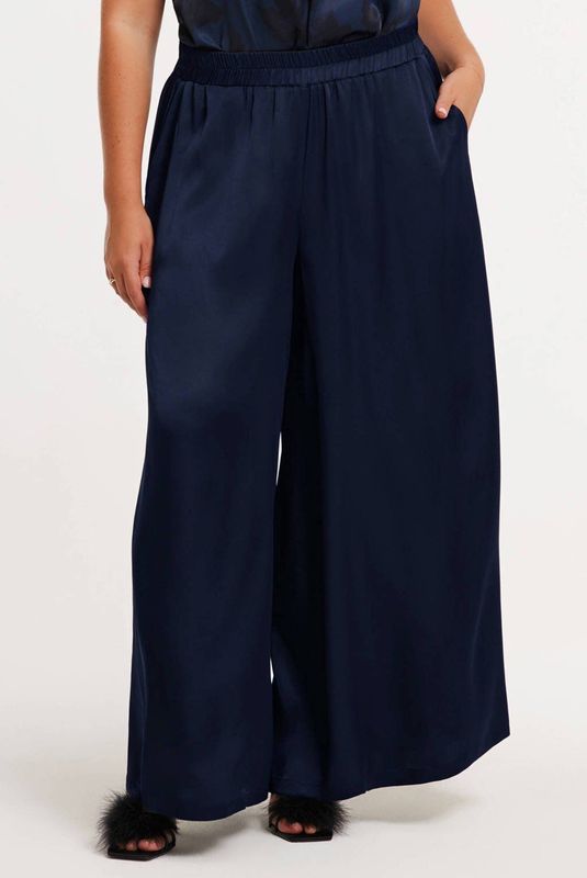 YOEK regular waist pantalon blauw