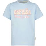 Vingino x Senna Bellod T-shirt met tekst lichtblauw