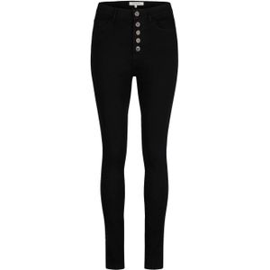 Morgan high waist skinny jeans zwart