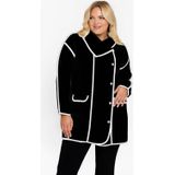 YOEK - Tussenjas - Zwart/Wit - Normale Pasvorm