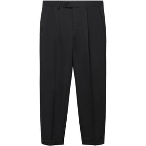 Mango Man regular fit pantalon zwart