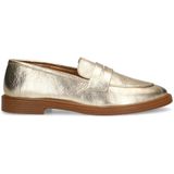 Sacha leren loafers goud