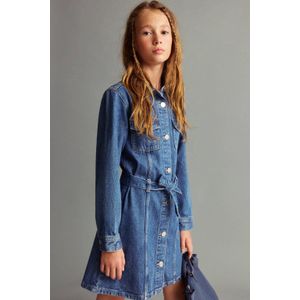 Mango Kids - Blousejurk - Medium Blue Denim