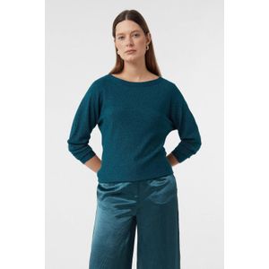 comma - Gebreide Trui - Glitter - Vleermuismouwen - Boothals