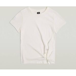 G-Star RAW gestreept T-shirt met ingebreid patroon ecru