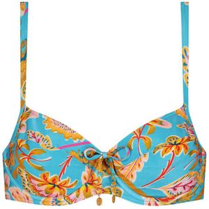 Cyell Niet-voorgevormde Beugel Bikinitop Turquoise/Multi