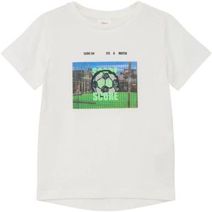 s.Oliver T-shirt met printopdruk wit