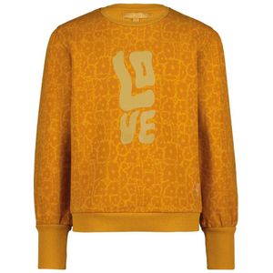 4PRESIDENT Ines sweater met all over print bruin