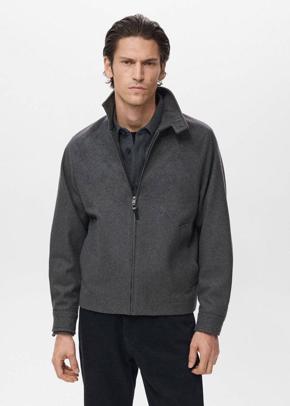 MANGO MAN - Tussenjas - Donkergrijs - Sergy