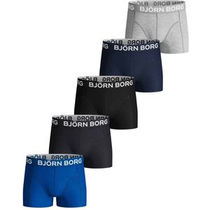 Björn Borg boxershort - set van 5 blauw/zwart/grijs