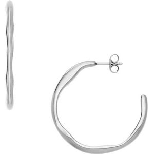 Skagen oorbellen SKJ1871040 Moderne Stak zilverkleurig