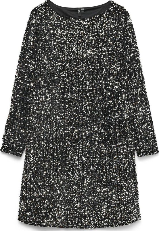 Vmcbella - Korte Jurk - Feestjurk - Lange Mouwen - Slim Fit