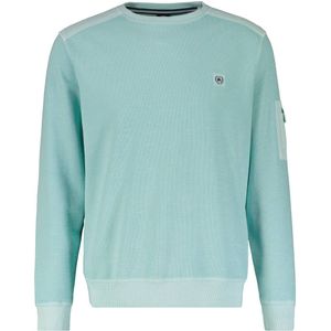 LERROS sweater met logo groen
