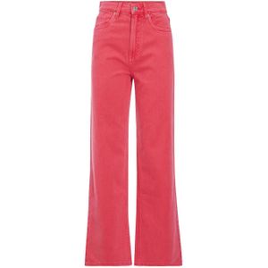 Cache Cache high waist wide leg jeans roze