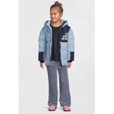 Me & My Monkey - Gewatteerde Winterjas - Lichtblauw - Voor Meisjes