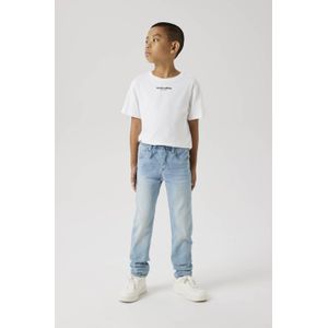 NAME IT KIDS slim fit regular waist jeans light blue denim