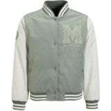 Me & My Monkey baseball jacket Parel met logo lichtgroen