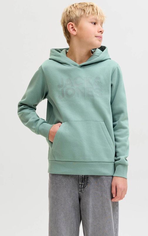 JACK & JONES JUNIOR hoodie lichtgroen