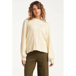 Smashed Lemon Damesgestructureerd gebreide trui |