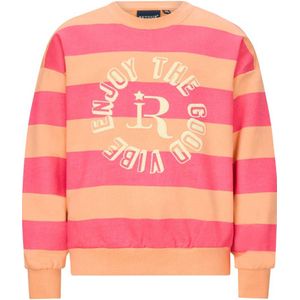 Retour Jeans - Gestreepte Sweater - Roze
