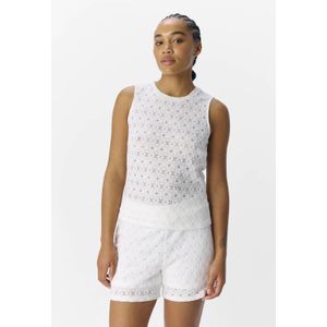 Object - Mouwloze Top - Cloud Dancer - 98% Gerecycled Polyester