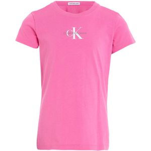 Calvin Klein T-shirt met logo felroze