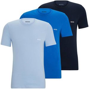 BOSS ondershirt (set van 3) blauw