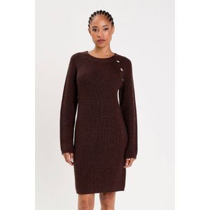 Cache Cache jurk met col met glitter donkerrood