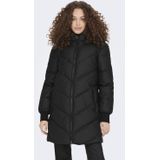 JDY gewatteerde jas zwart