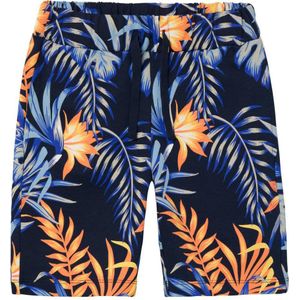 NAME IT KIDS sweatshort NKMFLANKO met all over print donkerblauw