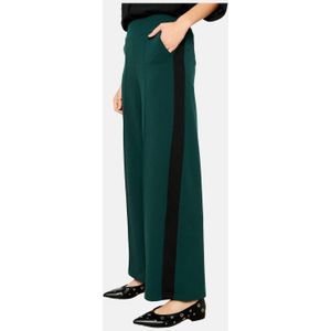 LOLALIZA wide leg broek donkergroen