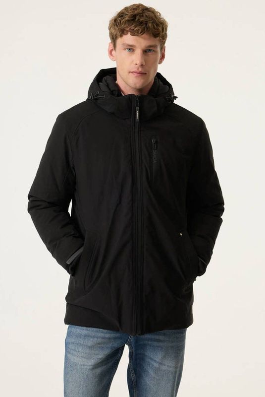 GARCIA - Parka - Zwart - Heren Jas - Gewatteerd - Waterafstotend