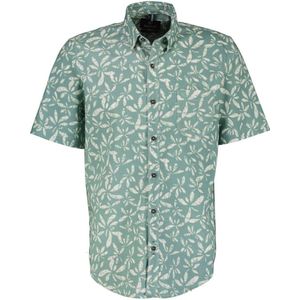 LERROS regular fit overhemd met all over print 622 - coastal sea blu