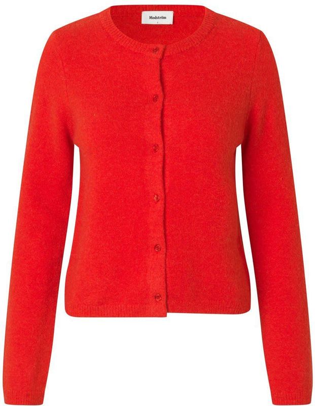 Modström gebreid vest rood