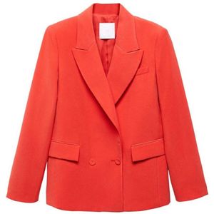 Mango rechtvallende blazer rood