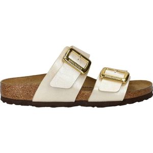 Birkenstock Sydney Cushion Buckle slippers ivoor