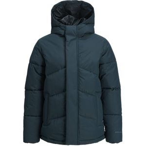 JACK & JONES JUNIOR gewatteerde winterjas JJWORLD diep donkergroen