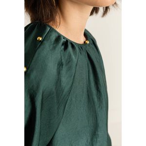 Expresso blousetop donkergroen