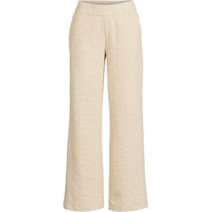 Tramontana bouclé bouclé wide leg regular waist pantalon crème met lurex