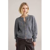 WE Fashion gebreid vest grijs
